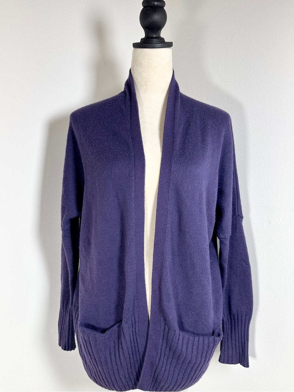 Talula Cashmere Blend Open-Front Cardigan M